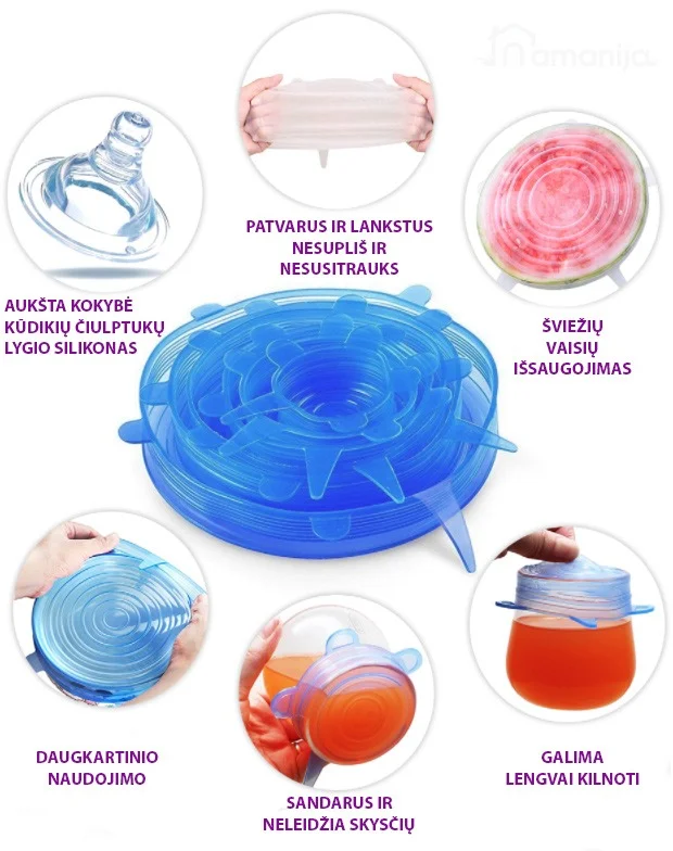 Lankstūs dangteliai produktams uždengti - Image 6