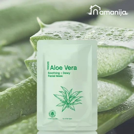 Natūrali Aloe Vera drėkinanti veido kaukė